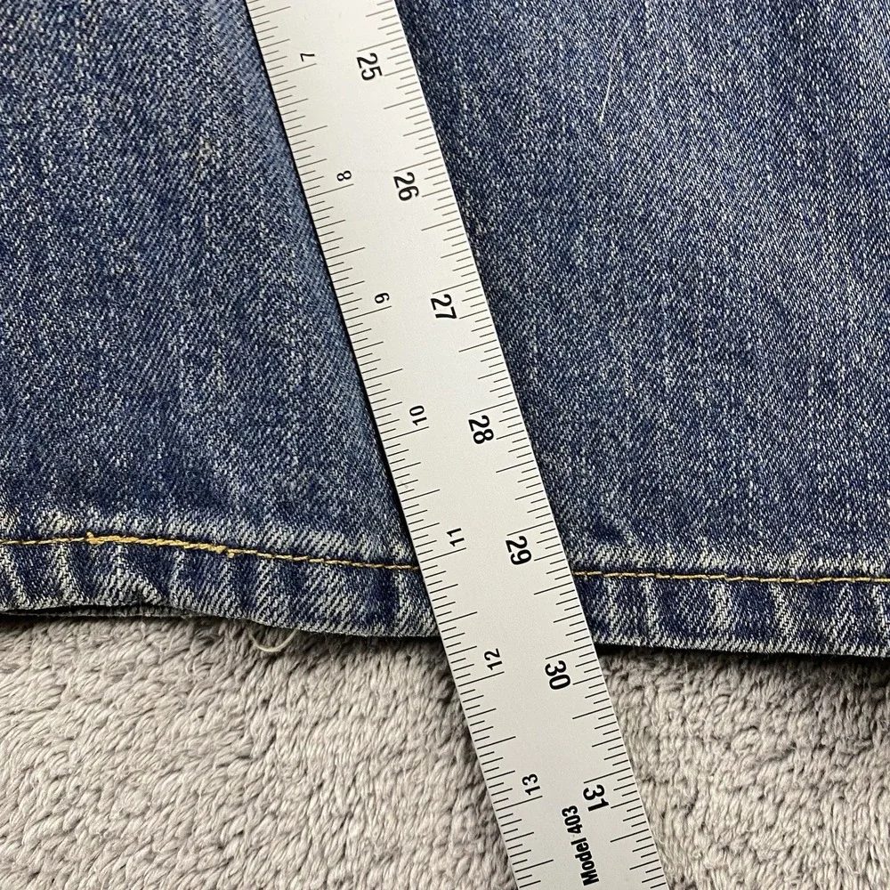 Levi Strauss Straight Fit Jeans Mens 38x30 Blue Medium‎ Wash Mid Rise